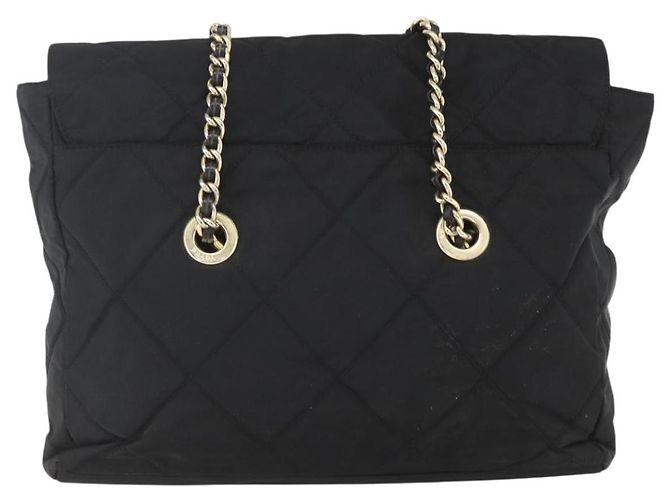 PRADA Borsa Tote Matelassé in Nylon Nera Oro Auth bs31575 Nero D'oro - vista 2