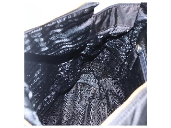 PRADA Borsa Tote Matelassé in Nylon Nera Oro Auth bs31575 Nero D'oro - vista 22