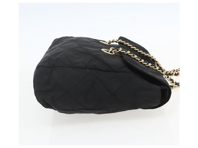 PRADA Borsa Tote Matelassé in Nylon Nera Oro Auth bs31575 Nero D'oro - vista 4
