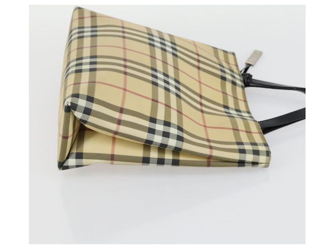 Autre Marque Borsa a mano in tela Burberrys Nova Check 3 pezzi Beige Verde Auth bs31496 - vista 17