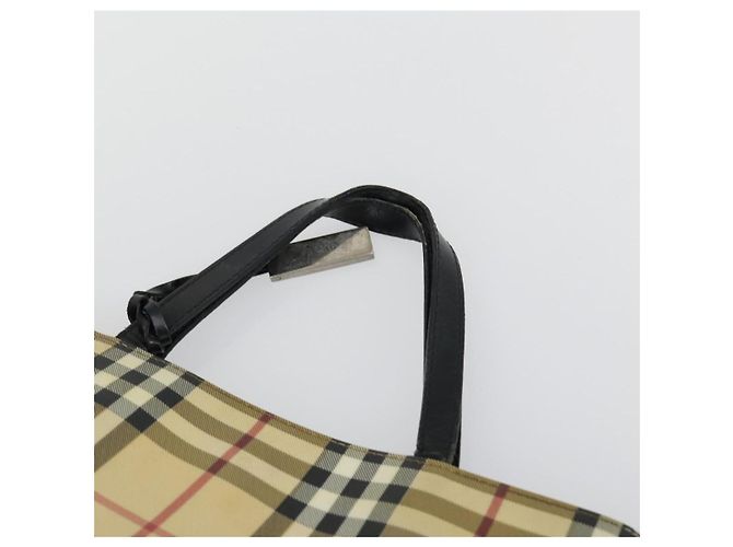 Autre Marque Borsa a mano in tela Burberrys Nova Check 3 pezzi Beige Verde Auth bs31496 - vista 19