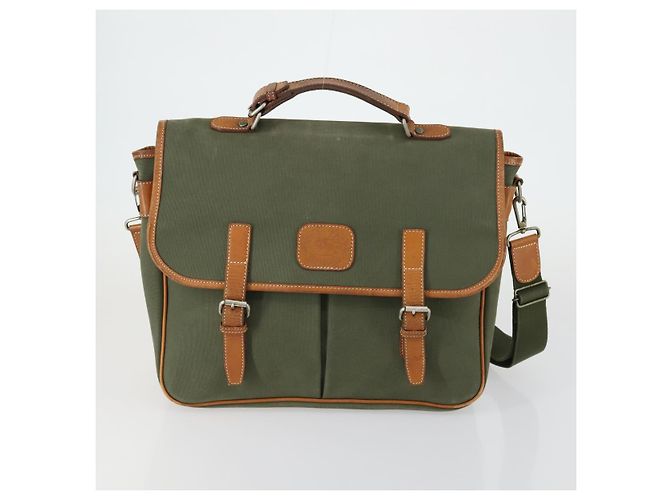 Autre Marque Borsa a mano in tela Burberrys Nova Check 3 pezzi Beige Verde Auth bs31496 - vista 2