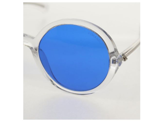 Occhiali da sole CHANEL in plastica Blu CC Auth 155953M - vista 10