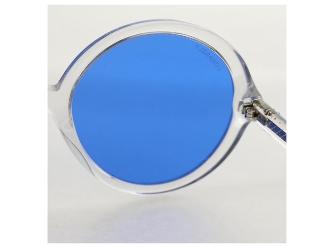 Occhiali da sole CHANEL in plastica Blu CC Auth 155953M - vista 16