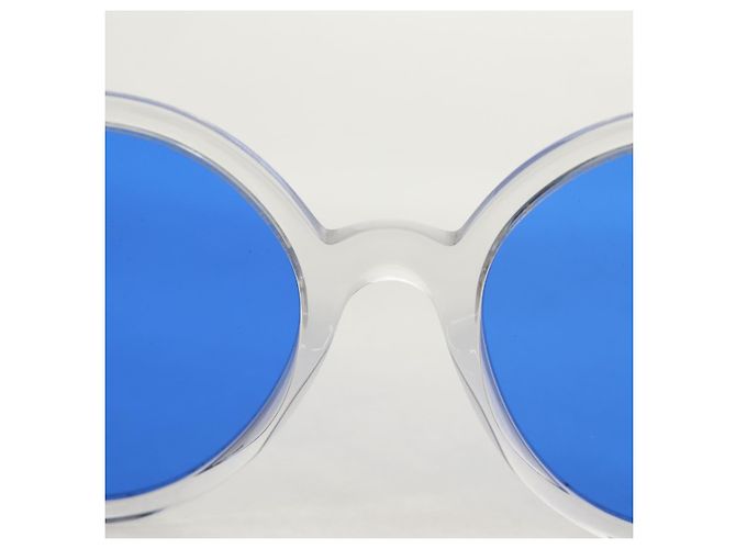 Occhiali da sole CHANEL in plastica Blu CC Auth 155953M - vista 17