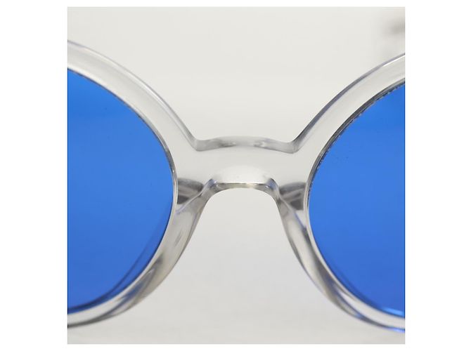 Occhiali da sole CHANEL in plastica Blu CC Auth 155953M - vista 9