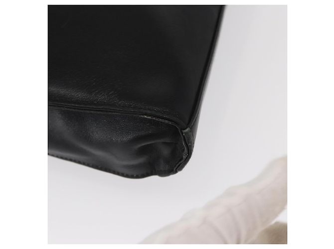 Borsa a mano in pelle Gucci Bamboo Nera Oro 001 2855 1875 0 Auth ka770 Nero D'oro - vista 10