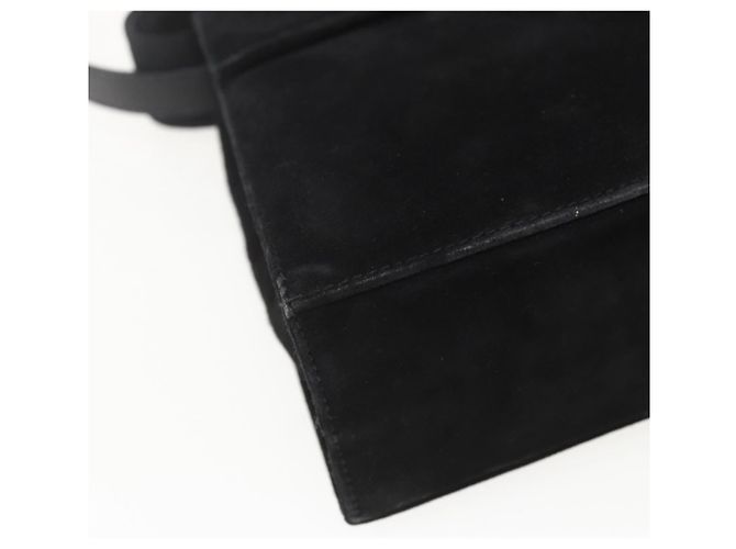 Vala Handtasche aus Wildleder 2 in 1 Schwarz Gold Auth 153762V von Salvatore Ferragamo Golden - Ansicht 11