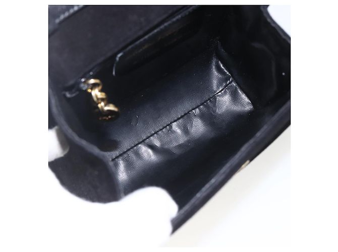Vala Handtasche aus Wildleder 2 in 1 Schwarz Gold Auth 153762V von Salvatore Ferragamo Golden - Ansicht 16