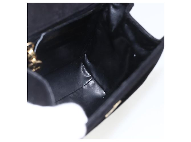 Vala Handtasche aus Wildleder 2 in 1 Schwarz Gold Auth 153762V von Salvatore Ferragamo Golden - Ansicht 17