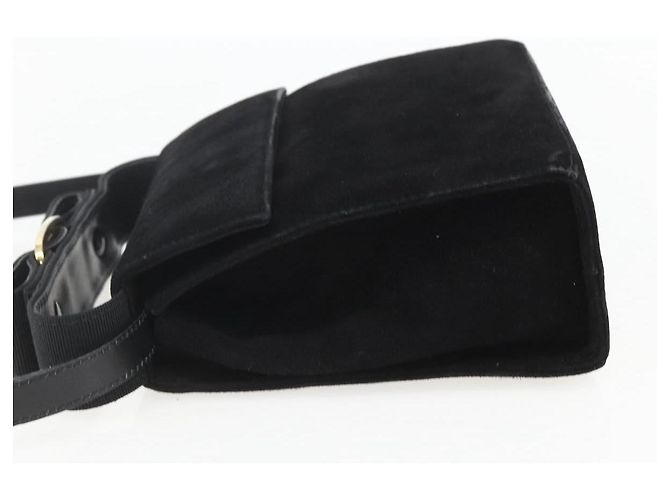 Vala Handtasche aus Wildleder 2 in 1 Schwarz Gold Auth 153762V von Salvatore Ferragamo Golden - Ansicht 4