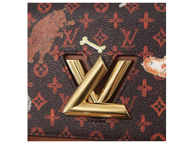 LOUIS VUITTON Borsa a Spalla Catgram Twist MM M44408 LV Auth BA8995SAM Monogramma - vista 17