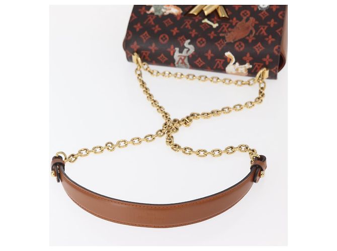 LOUIS VUITTON Borsa a Spalla Catgram Twist MM M44408 LV Auth BA8995SAM Monogramma - vista 7