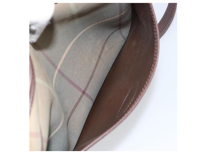 Autre Marque Borsa a Spalla Burberrys Nova Check in Tela Beige Auth BA8675 - vista 12