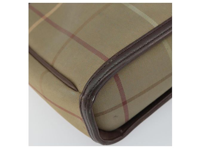 Autre Marque Borsa a Spalla Burberrys Nova Check in Tela Beige Auth BA8675 - vista 14