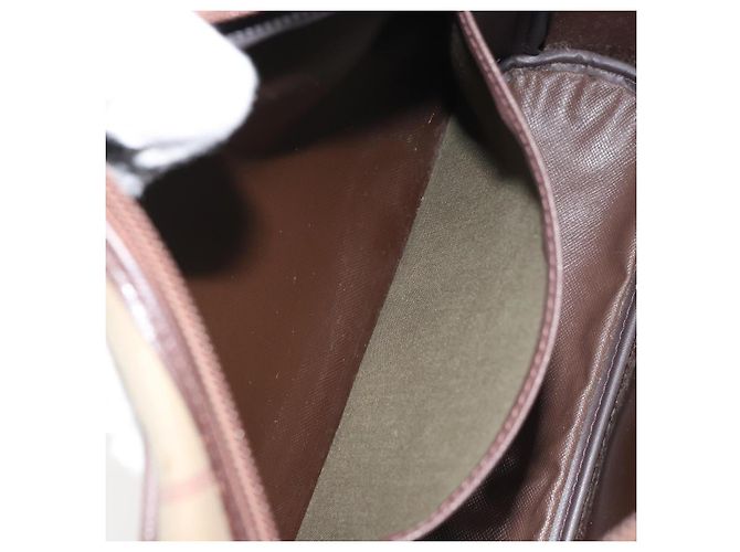 Autre Marque Borsa a Spalla Burberrys Nova Check in Tela Beige Auth BA8675 - vista 20