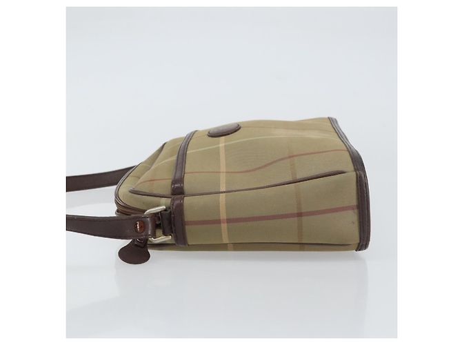 Autre Marque Borsa a Spalla Burberrys Nova Check in Tela Beige Auth BA8675 - vista 4