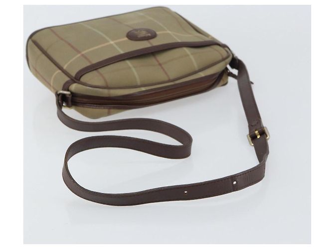 Autre Marque Borsa a Spalla Burberrys Nova Check in Tela Beige Auth BA8675 - vista 7