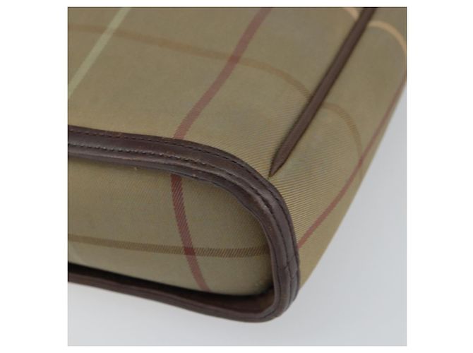 Autre Marque Borsa a Spalla Burberrys Nova Check in Tela Beige Auth BA8675 - vista 9