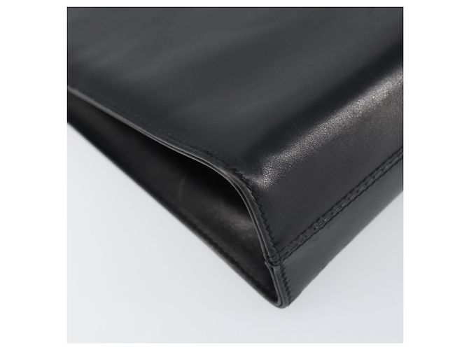 Borsa a Spalla Salvatore Ferragamo in Pelle Nera e Oro Auth BA8682 Nero D'oro - vista 14
