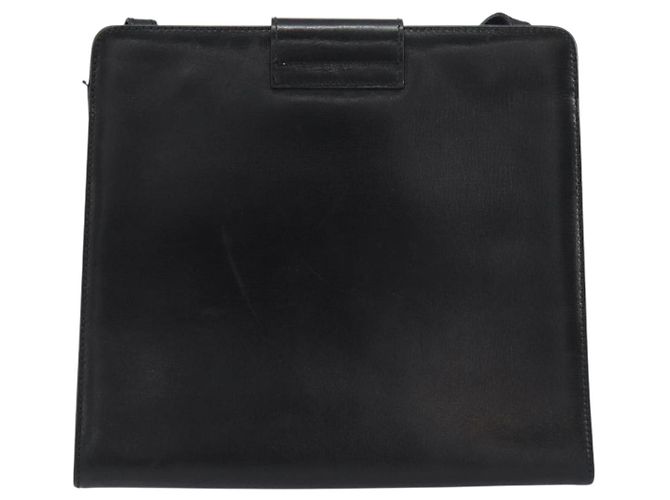 Borsa a Spalla Salvatore Ferragamo in Pelle Nera e Oro Auth BA8682 Nero D'oro - vista 2