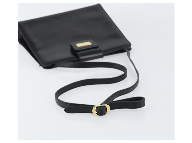 Borsa a Spalla Salvatore Ferragamo in Pelle Nera e Oro Auth BA8682 Nero D'oro - vista 7