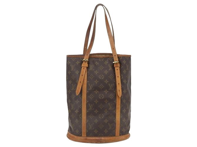 LOUIS VUITTON Borsa a Spalla Monogram Bucket GM M42236 LV Auth ka730 Monogramma - vista 2