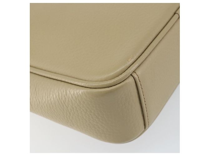 Burberry Borsa a Spalla in Pelle Beige Argento Auth ka786 - vista 16