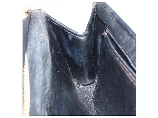 Borsa a spalla in tela Trotter Christian Dior nera e oro Auth bs31567 Nero D'oro - vista 19