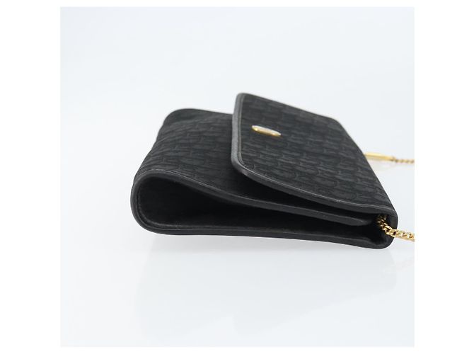 Borsa a spalla in tela Trotter Christian Dior nera e oro Auth bs31567 Nero D'oro - vista 3