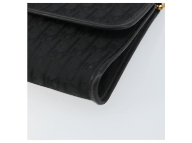 Borsa a spalla in tela Trotter Christian Dior nera e oro Auth bs31567 Nero D'oro - vista 9