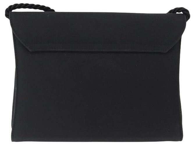 Borsa a Spalla Vala in Nylon Nero e Oro Salvatore Ferragamo Auth 156246 D'oro - vista 2