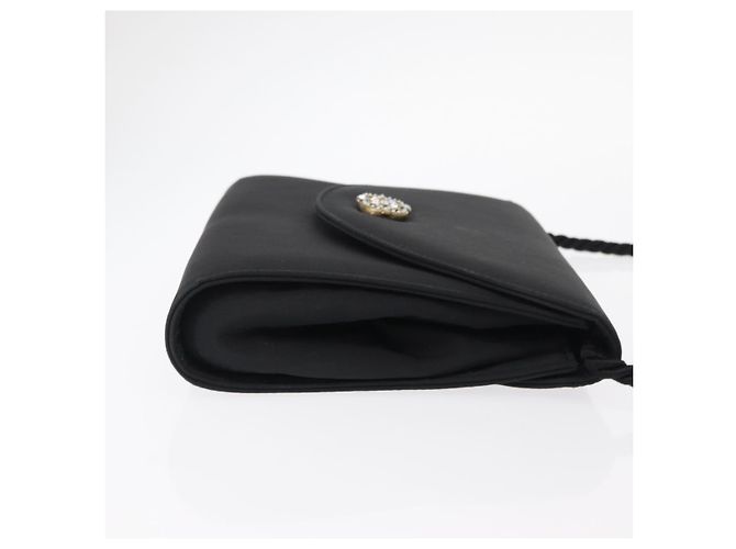 Borsa a Spalla Vala in Nylon Nero e Oro Salvatore Ferragamo Auth 156246 D'oro - vista 3