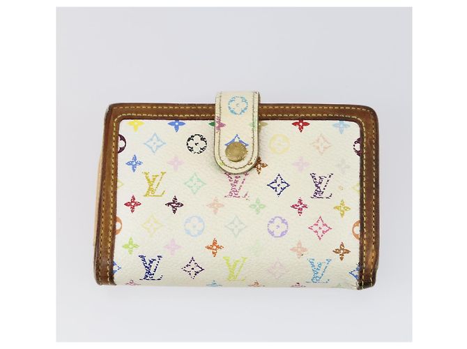 GELDBÖRSE LOUIS VUITTON Epi Monogram Multicolor 4 Set Weiß Gelb Auth BA8266 Braun - Ansicht 12