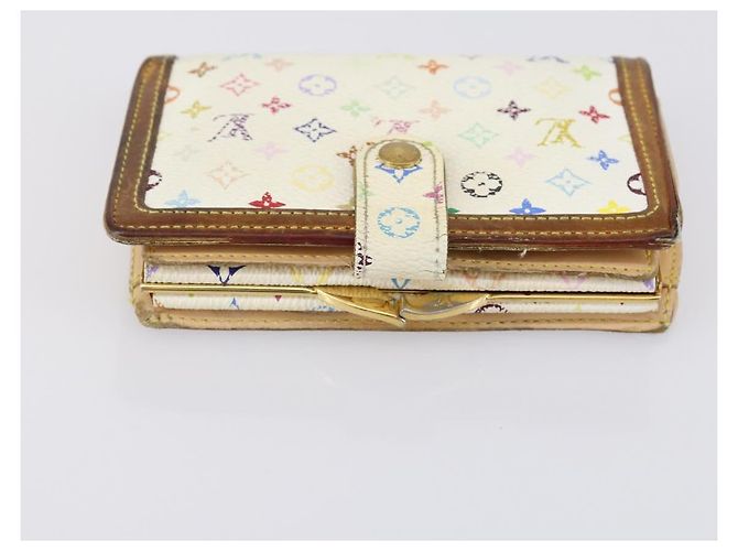 GELDBÖRSE LOUIS VUITTON Epi Monogram Multicolor 4 Set Weiß Gelb Auth BA8266 Braun - Ansicht 14