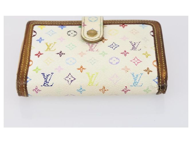 GELDBÖRSE LOUIS VUITTON Epi Monogram Multicolor 4 Set Weiß Gelb Auth BA8266 Braun - Ansicht 15