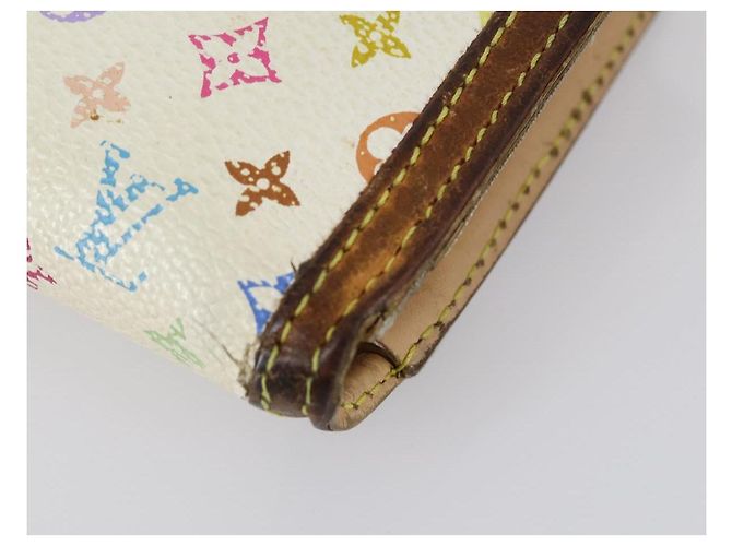 GELDBÖRSE LOUIS VUITTON Epi Monogram Multicolor 4 Set Weiß Gelb Auth BA8266 Braun - Ansicht 16