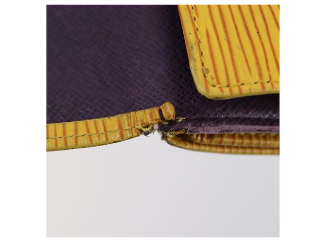 GELDBÖRSE LOUIS VUITTON Epi Monogram Multicolor 4 Set Weiß Gelb Auth BA8266 Braun - Ansicht 25