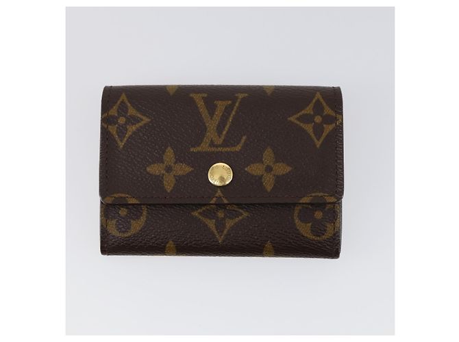 GELDBÖRSE LOUIS VUITTON Epi Monogram Multicolor 4 Set Weiß Gelb Auth BA8266 Braun - Ansicht 7