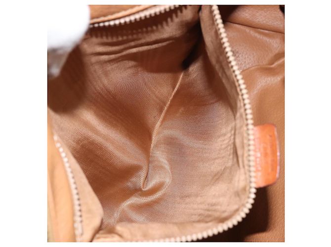 Céline Borsa a mano in tela Macadam CELINE in pelle PVC marrone oro Auth 156865 D'oro - vista 11