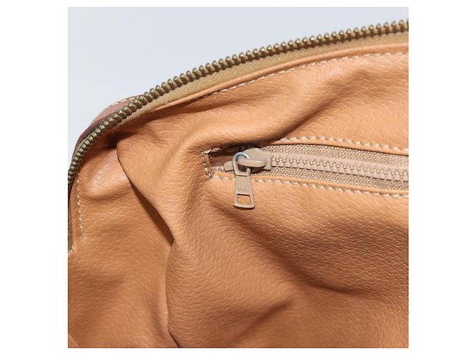 Céline Borsa a mano in tela Macadam CELINE in pelle PVC marrone oro Auth 156865 D'oro - vista 22