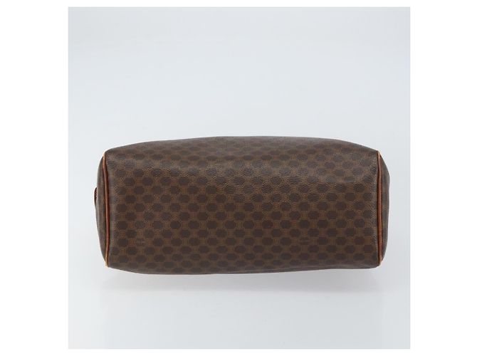 Céline Borsa a mano in tela Macadam CELINE in pelle PVC marrone oro Auth 156865 D'oro - vista 5