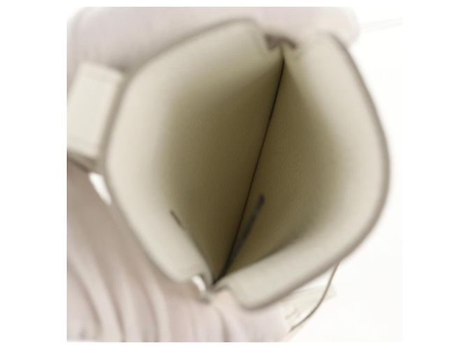 Autre Marque Pochette per smartphone Maison Margiela Bianco Argento Auth 154208M - vista 10