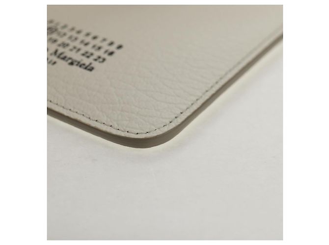 Autre Marque Pochette per smartphone Maison Margiela Bianco Argento Auth 154208M - vista 16