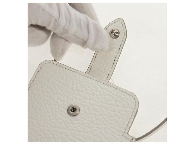 Autre Marque Pochette per smartphone Maison Margiela Bianco Argento Auth 154208M - vista 21