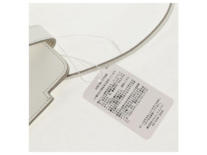 Autre Marque Pochette per smartphone Maison Margiela Bianco Argento Auth 154208M - vista 22