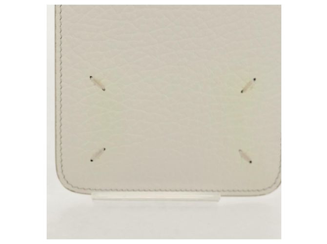 Autre Marque Pochette per smartphone Maison Margiela Bianco Argento Auth 154208M - vista 3