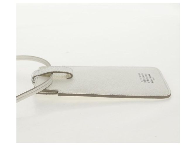 Autre Marque Pochette per smartphone Maison Margiela Bianco Argento Auth 154208M - vista 4