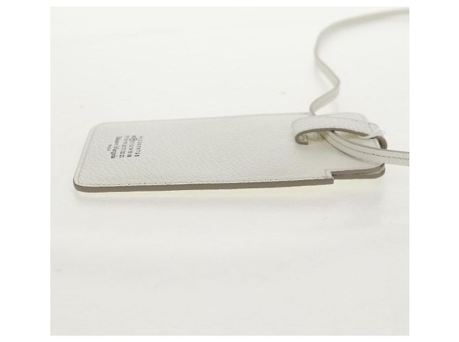 Autre Marque Pochette per smartphone Maison Margiela Bianco Argento Auth 154208M - vista 5