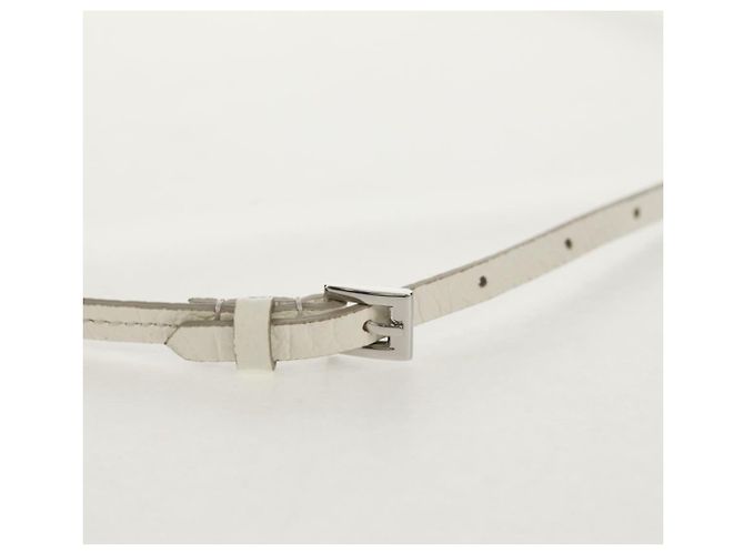 Autre Marque Pochette per smartphone Maison Margiela Bianco Argento Auth 154208M - vista 9